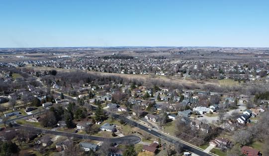 DeForest, Wi from the air.